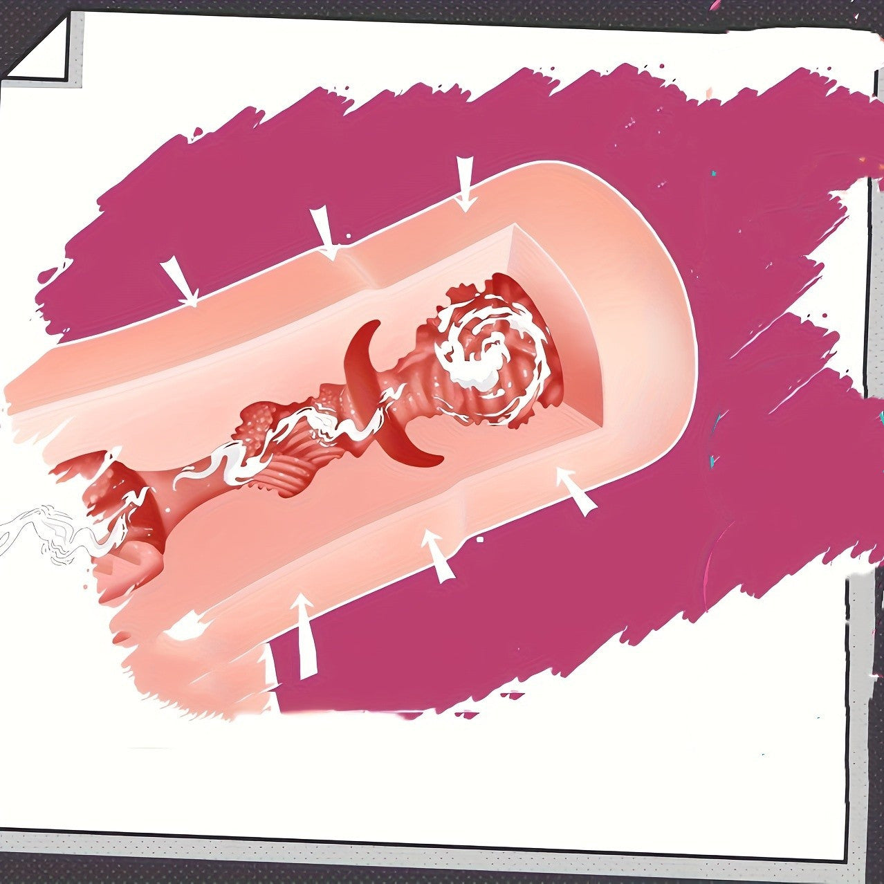 Toysheart R20 4th Onahole, Masturbation Cup for Men, Japanese Anime Stroker