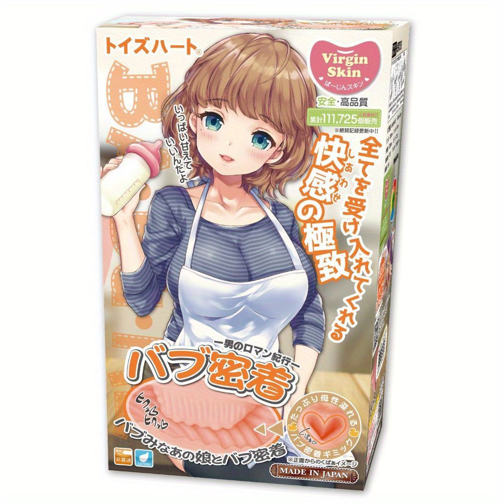 Toysheart Babu Micchaku Big Onahole, Japanese Soft Maternal Hug-Inspired Masturbator, Strong Suction Sleeve, Big Bubble Grip Textures, Made in Japan
