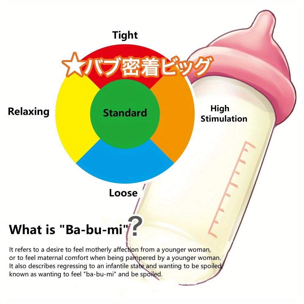 Toysheart Babu Micchaku Big Onahole, Japanese Soft Maternal Hug-Inspired Masturbator, Strong Suction Sleeve, Big Bubble Grip Textures, Made in Japan