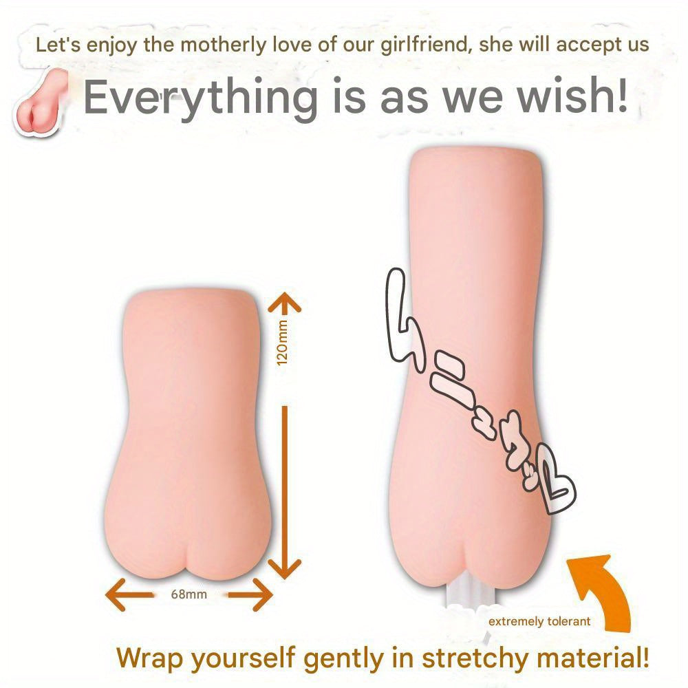 Toysheart Babu Micchaku Big Onahole, Japanese Soft Maternal Hug-Inspired Masturbator, Strong Suction Sleeve, Big Bubble Grip Textures, Made in Japan