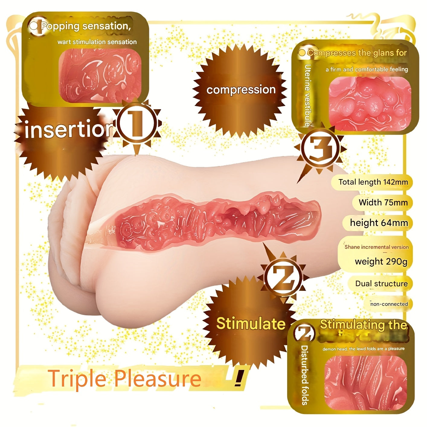 NPG AV Star Mini Masterpiece Stroker - Rei Kamiki, Japanese AV Mini Meiki, Masturbation Cup for Men