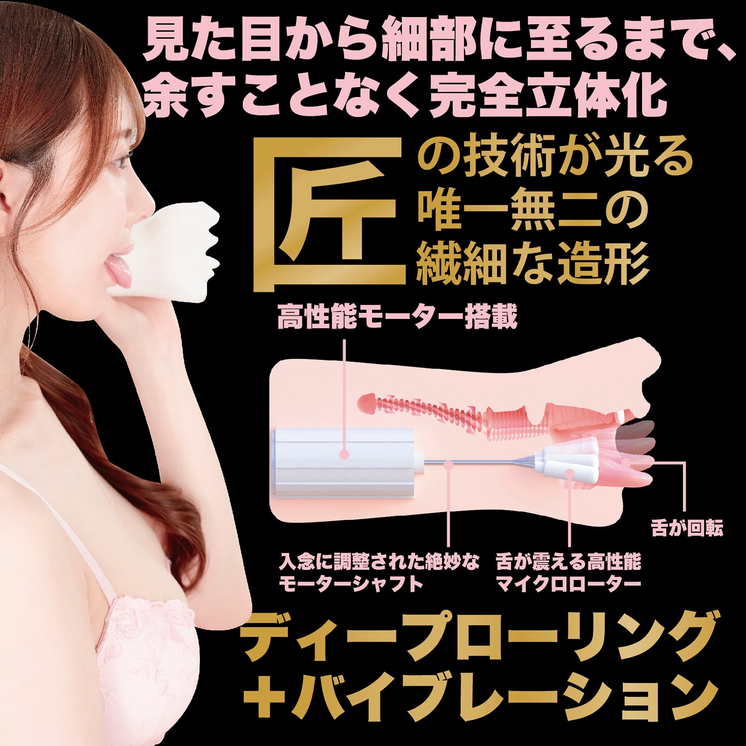 WILD ONE Kami Fera Kaede Fua Electric Oral Masturbator