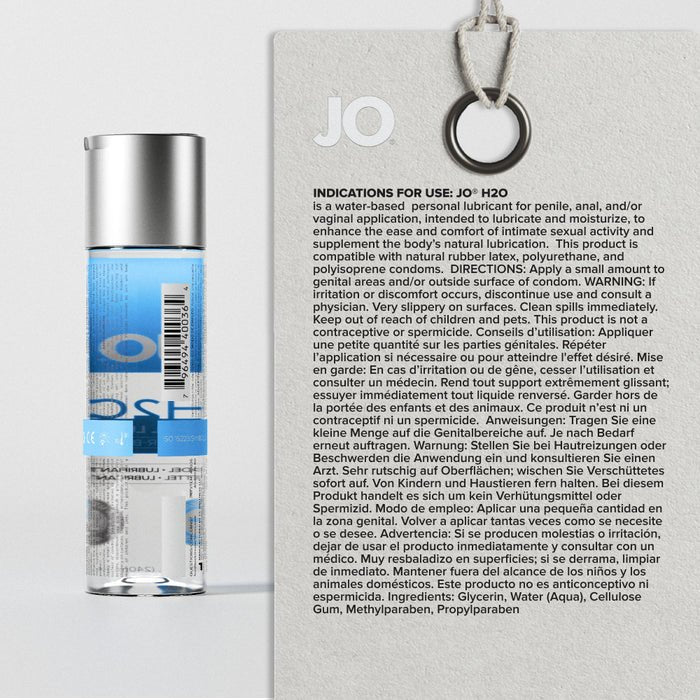 JO H2O Water - Based Personal Lubricant - Onahole World