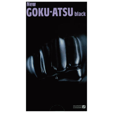 OKAMOTO GOKU - ATSU Black Ultra - Thick Condoms - 2 Options Available - Onahole World