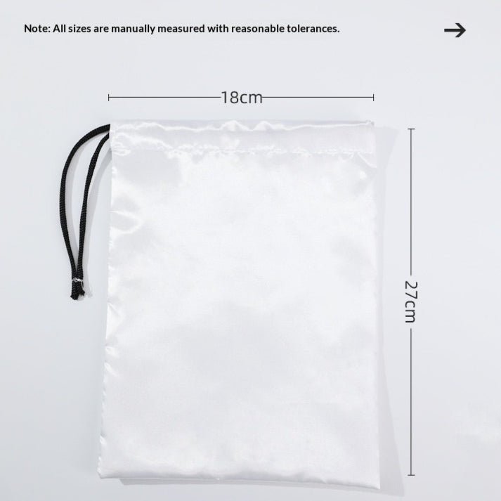 Silver Polyester Storage Bag For Adult Toys - 27×18 cm - Onahole World