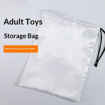 Silver Polyester Storage Bag For Adult Toys - 27×18 cm - Onahole World