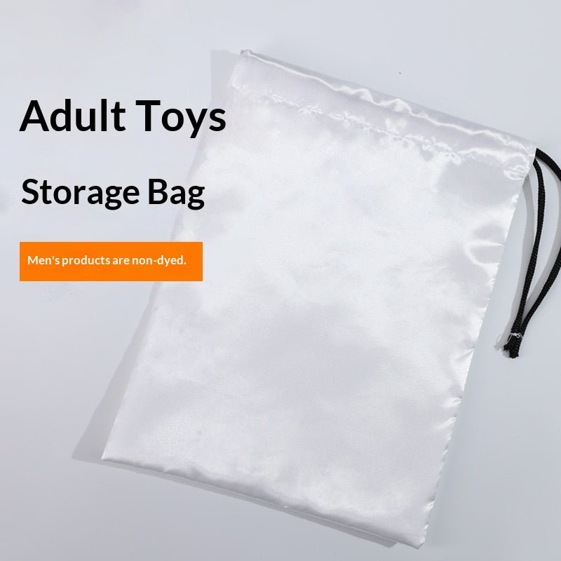 Silver Polyester Storage Bag For Adult Toys - 27×18 cm - Onahole World