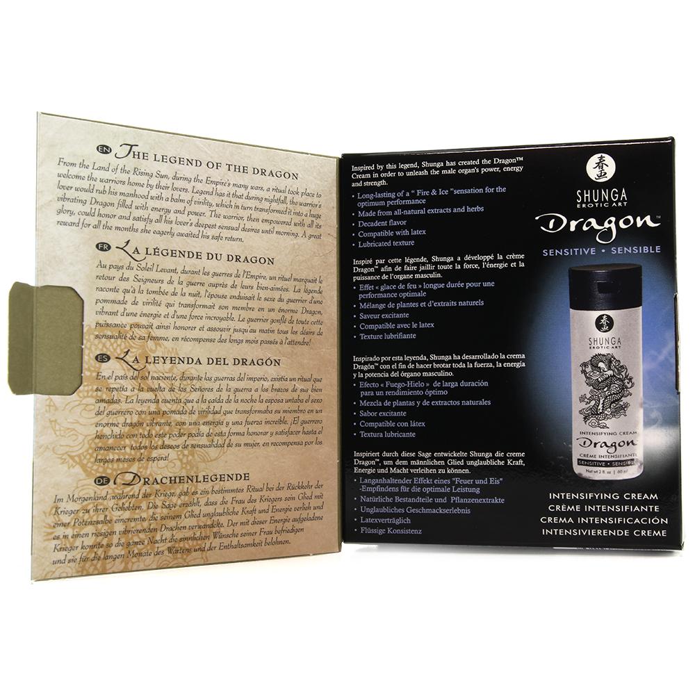 Shunga Dragon Sensitive Intensifying Cream in 2 fl.oz/60ml
